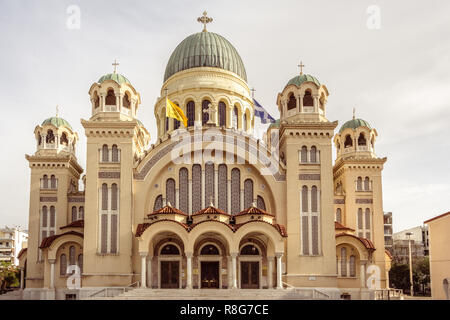 Basilika des hl. Andreas in Patras, Peloponnes, Griechenland Stockfoto