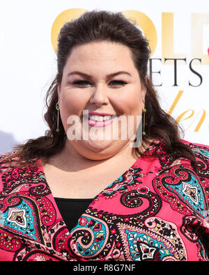 WEST HOLLYWOOD, Los Angeles, CA, USA - Januar 06: Chrissy Metz an der 5. jährlichen Gold erfüllt die Goldenen Ereignis auf das Haus auf Sonnenuntergang am 6. Januar 2018 in West Hollywood, Los Angeles, Kalifornien, Vereinigte Staaten. (Foto von Xavier Collin/Image Press Agency) Stockfoto