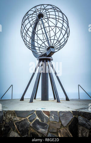 Nordkapp, der nördlichste Punkt von Europas Festland Stockfoto