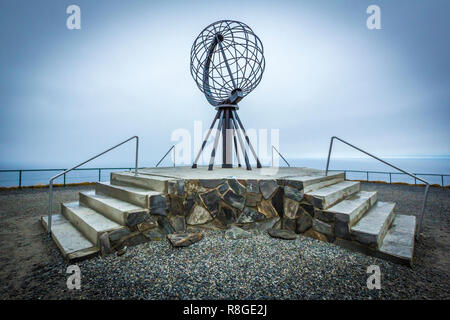 Nordkapp, der nördlichste Punkt von Europas Festland Stockfoto