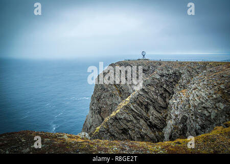 Nordkapp, der nördlichste Punkt von Europas Festland Stockfoto