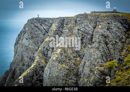 Nordkapp, der nördlichste Punkt von Europas Festland Stockfoto