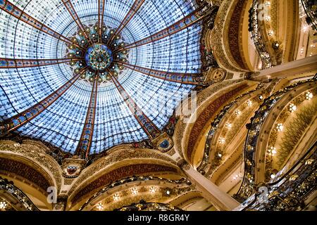 Galeries Lafayette Paris Stockfoto