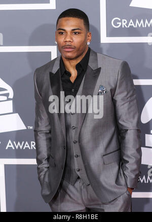 LOS ANGELES, Ca, USA - 10. Februar: Nelly auf der 55. jährlichen Grammy Awards gehalten an Staples Center am 10. Februar 2013 in Los Angeles, Kalifornien, USA. (Foto von Xavier Collin/Image Press Agency) Stockfoto