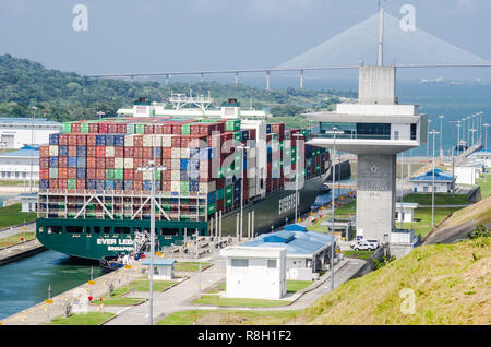 Panamakanal Espansion Besucherzentrum Stockfoto