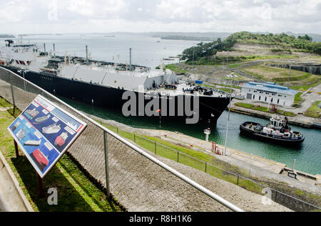 Panamakanal Espansion Besucherzentrum Stockfoto