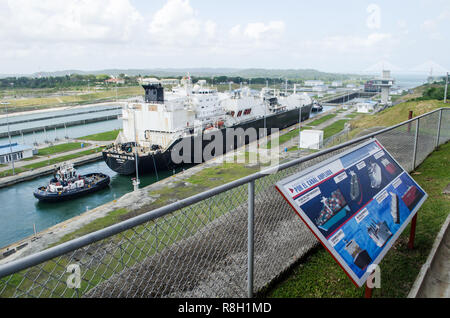 Panamakanal Espansion Besucherzentrum Stockfoto