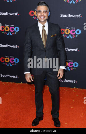 HOLLYWOOD, Los Angeles, CA, USA - November 08: Jaime Camil kommt an der Los Angeles Premiere von Disney's Pixar "Coco" am El Capitan Theatre statt am 8. November 2017 in Hollywood, Los Angeles, Kalifornien, Vereinigte Staaten. (Foto von Xavier Collin/Image Press Agency) Stockfoto