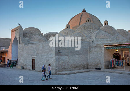 Stadtbild. Taki Zargaron Basar, Buchara, Usbekistan Stockfoto