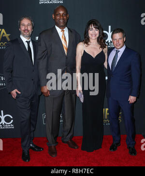 BEVERLY HILLS, Los Angeles, CA, USA - 05. NOVEMBER: Denis Villeneuve, Broderick Johnson, Cynthia Sikes, Andrew Kosove auf der 21. jährlichen Hollywood Film Awards im Beverly Hilton Hotel statt, am 5. November 2017 in Los Angeles, Kalifornien, USA. (Foto von Xavier Collin/Image Press Agency) Stockfoto