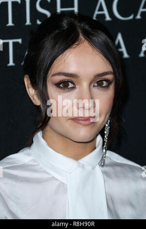 BEVERLY HILLS, Los Angeles, CA, USA - 27. Oktober: Olivia Cooke am 2017 AMD British Academy Britannia Awards präsentiert von American Airlines und Jaguar Land Rover im Beverly Hilton Hotel am 27. Oktober 2017 in Beverly Hills, Los Angeles, Kalifornien, USA. (Foto von Xavier Collin/Image Press Agency) Stockfoto