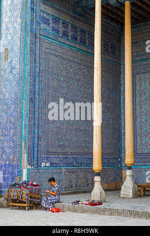 Sommer Moschee, innen Kuhna Ark, Chiwa, Usbekistan Stockfoto