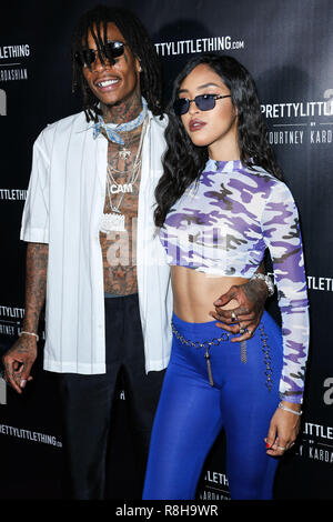 WEST HOLLYWOOD, Los Angeles, CA, USA - 25. Oktober: Wiz Khalifa, Izabela Guedes am PrettyLittleThing von Kourtney Kardashian Launch bei Mohn am 25. Oktober 2017 in West Hollywood, Los Angeles, Kalifornien, USA. (Foto von Xavier Collin/Image Press Agency) Stockfoto