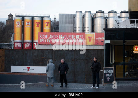 Tennent Caledonian Brauereien Wellpark Brauerei in Glasgow, Schottland, Großbritannien Stockfoto