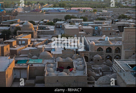 Skyline, Chiwa, Usbekistan Stockfoto