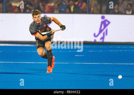 Bhubaneswar, Indien. 15. Dezember, 2018. Odisha's Hockey Männer Wm Bhubaneswar 2018. Veranstaltungsort: Kalinga Stadion. Lars Balk während das Spiel Australien gegen Niederlande. Credit: Pro Schüsse/Alamy leben Nachrichten Stockfoto