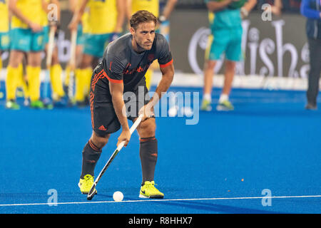 Bhubaneswar, Indien. 15. Dezember, 2018. Odisha's Hockey Männer Wm Bhubaneswar 2018. Veranstaltungsort: Kalinga Stadion. Jeroen Hertzberger während das Spiel Australien gegen Niederlande. Credit: Pro Schüsse/Alamy leben Nachrichten Stockfoto