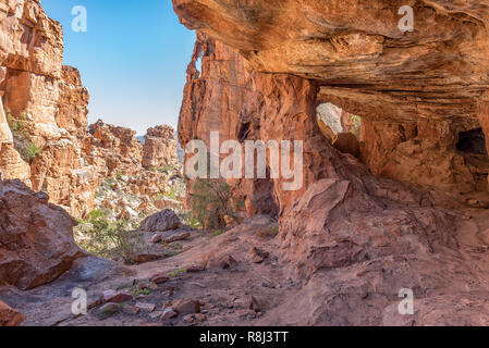 Felsformationen an Truitjieskraal in der cederberg Berge der Provinz Western Cape Stockfoto