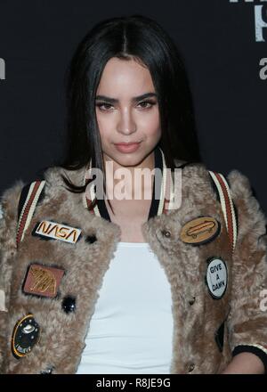 BUENA PARK, Orange County, CA, USA - 29. SEPTEMBER: Sofia Carson am Knott's Scary Farm und Instagram der Berühmtheit Nacht 2017 in Knott's Berry Farm am 29. September stattfand, 2017 in Fullerton, Orange County, Kalifornien, USA. (Foto von David Acosta/Image Press Agency) Stockfoto