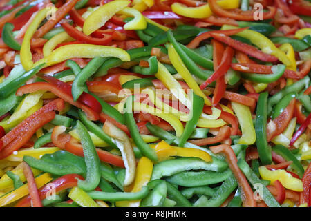 Drei Farbe Paprika Stockfoto