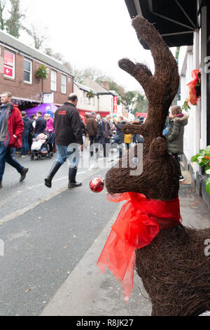 Samstag, 08 Dezember 2018-T er jährliche Lymm Dickensian Festival in Warrington, Cheshire, England, UK. Stockfoto