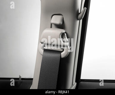 Den Sicherheitsgurt innen modernes Auto close up Stockfoto