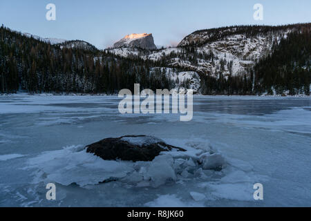 Von entlang der Bear Lake Trail im Rocky Mountain National Park. Estes Park, Colorado. Stockfoto