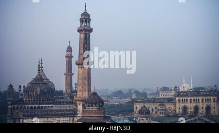 Luftaufnahme von Bada Imambara - Lucknow's Wahrzeichen Stockfoto