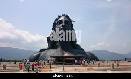 Adiyogi Statue, größte Büste, Isha foundation Coimbatore Stockfoto