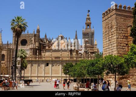 Spanien, Andalusien, Sevilla, Kathedrale, als Weltkulturerbe von der UNESCO Stockfoto