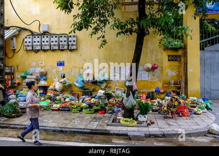 Vietnam, Hanoi, alte Stadt, Ladenbesitzer Stockfoto