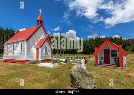 Waitetoko Marae, Te Rangiita, Lake Taupo, Nordinsel, Neuseeland Stockfoto