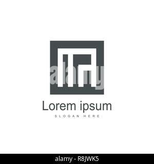 Anfangsbuchstaben MA Logo template Design. Minimalistische schreiben Logo vektor design Stock Vektor