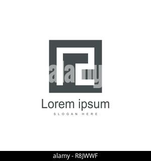 Initial NZ Logo Vorlage Vektor Design Stock Vektor