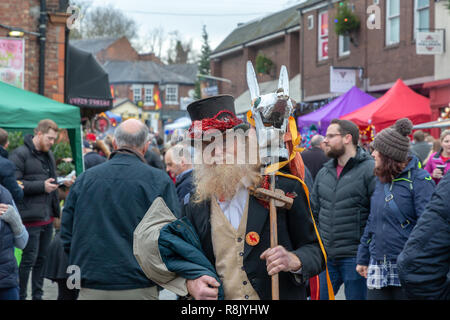 Samstag, 08. Dezember 2018 – das jährliche Lymm Dickensian Festival in Lymm, chesshire, England, Großbritannien. Stockfoto