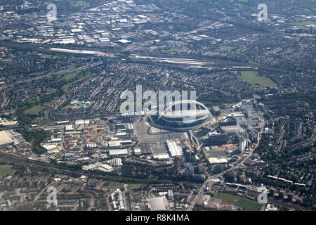 Luftaufnahme von Sydney Airport Stockfoto