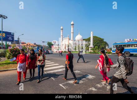 Indien, Kerala, Mahabalipuram, Palayam Bezirk, Palayam Juma Moschee Stockfoto