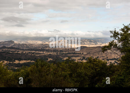 Vista Point über Santa Ynez Valley, Kalifornien, USA. Stockfoto