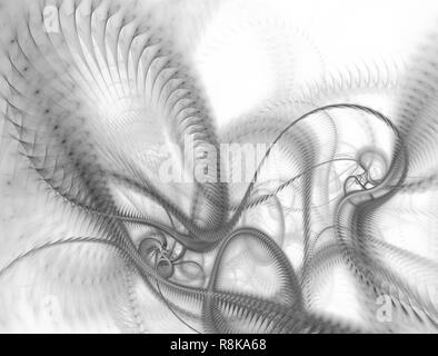 Abstrakte technologische Welle Hintergrund für Kunstprojekte. Mechanische Konzept Stockfoto