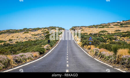 TF-24 im Nationalpark Teide zur Sternwarte, Teneriffa Stockfoto