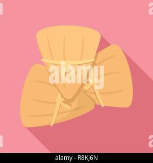 Mexikanische quesadilla Symbol. Flache Darstellung der mexikanische quesadilla Vektor Symbol für Web Design Stock Vektor