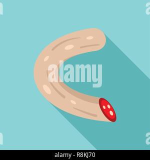 Mexikanische wurst Symbol. Flache Darstellung der mexikanischen Wurst vektor Symbol für Web Design Stock Vektor