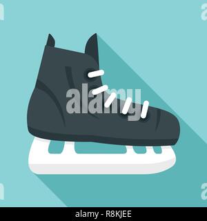 Hockey Schlittschuh Symbol. Flache Abbildung: Hockey Schlittschuh vector Symbol für Web Design Stock Vektor
