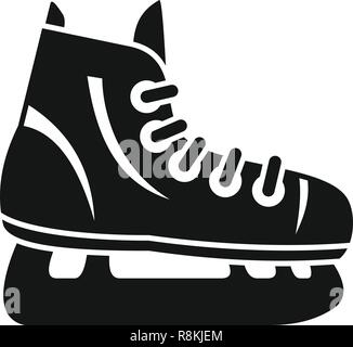 Hockey Schlittschuh Symbol. Einfache Abbildung: Hockey Schlittschuh vector Symbol für Web Design auf weißem Hintergrund Stock Vektor