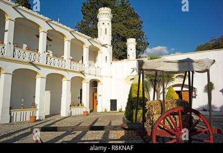 Mexiko, San Martin Texmelucan von Labastida, Mision Grand Ex Hacienda de Chautla Stockfoto