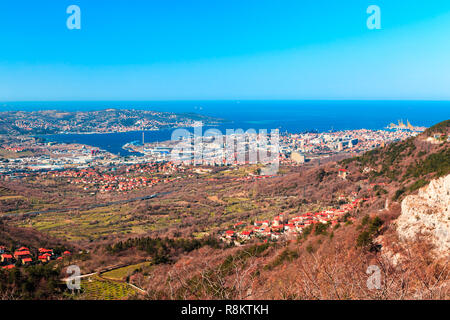 Der Val Rosandra, einem schönen Tal in der Nähe der Stadt Triest in ein Frühling Morgen Stockfoto