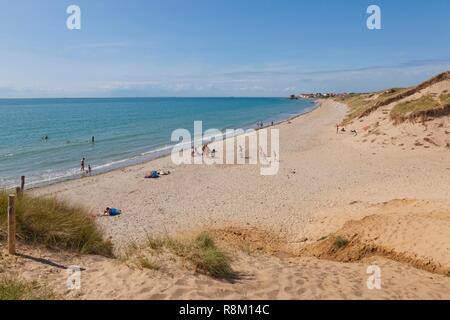 Frankreich, Pas de Calais, Côte d'Opale Ambleteuse, Dünen der Durchhang Stockfoto