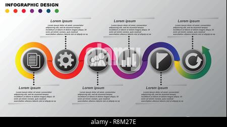 Infografiken design Vorlage. Stock Vektor