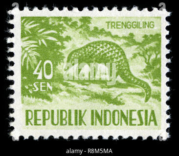 Briefmarke aus Indonesien in die Fauna Serie 1958 ausgestellt Stockfoto