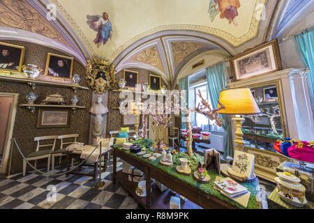 Italien, Toskana, Florenz, die historische Altstadt zum Weltkulturerbe der UNESCO, Apotheke Officina Profumo Farmaceutica di Santa Maria Novella Straße Via della Scala, Haus der Parfum und Körperpflege Stockfoto